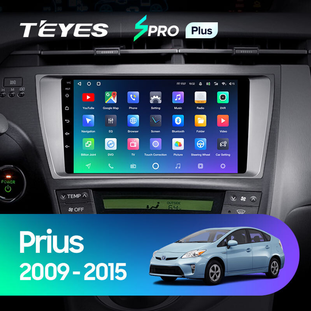 Teyes SPRO Plus 9" для Toyota Prius 30 2009-2015