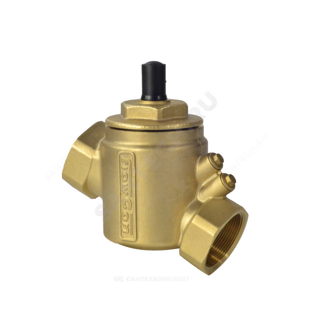 Клапан балансировочный автомат латунь R206A Ду 15 G1/2" A Ру25 ВР 0.27612 - 0.8244 м3/ч без ниппелей Giacomini R206AY013