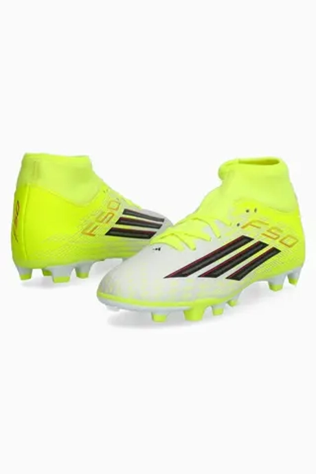 Бутсы adidas F50 Club Mid FG/MG Junior - желтый