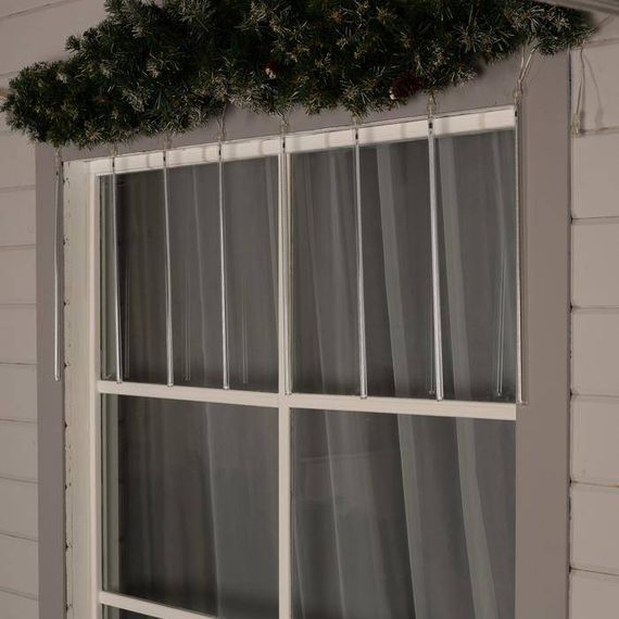 Гирлянда Сосульки 2.5×0.5 м., IP65, прозрачная нить, 288 мульти LED с эффектом стекания, 12 В., Luazon Lighting (5248336)