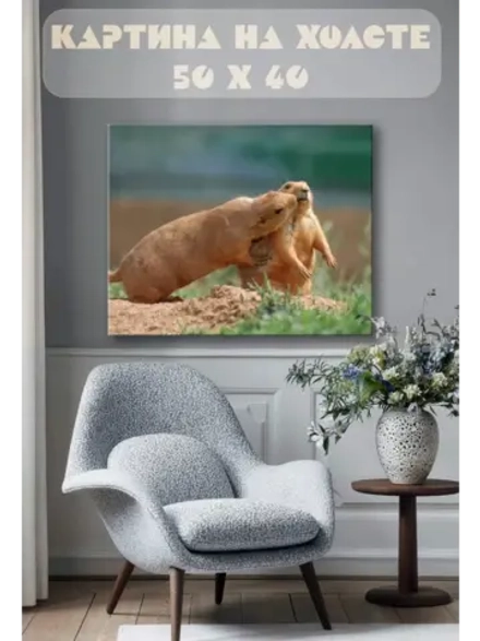 Картина на стену 40 X 50 Суслики