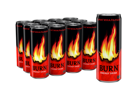 BURN "Оригинал" Энерг.напиток 0,449 л. ж/б - 12 шт. в упаковке