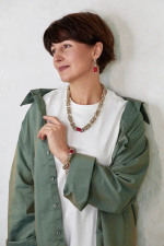 HMG 1131 Sg Коралл Колье Византия арт.2350