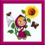 "Первая встреча"-1568 вышивка