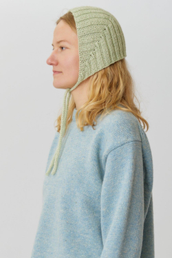 Мини-косынка яблочного цвета