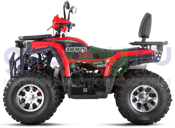 Бензиновый квадроцикл WHITE SIBERIA BARS 200CC PRO (Красный)
