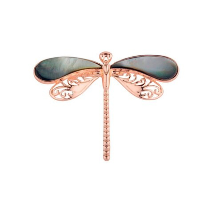 Брошь Shadore Стрекоза FAN-06914 BW/RG