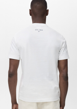 Футболка 100% хлопок с принтом на груди