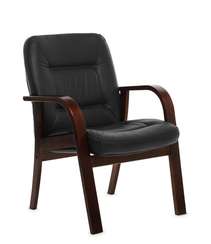 Кресло для посетителей Senator D черная кожа