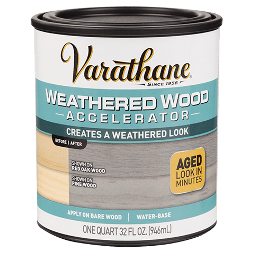 VARATHANE® Weathered Wood Accelerator / Состав для искусственного состаривания древесины (серый)