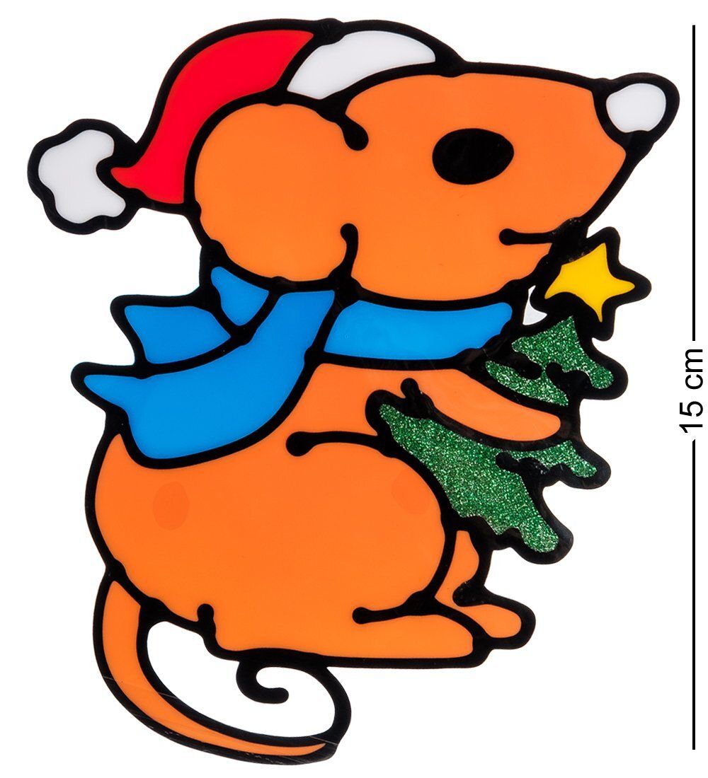 XM-242 Комплект наклеек для окна «Мышонок» 4 шт.