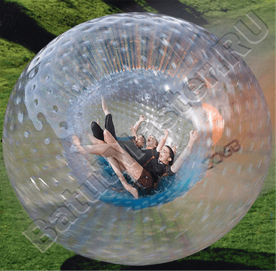 Зорб ПВХ"Капля", усиленные сиденья, диаметр 2.8 м