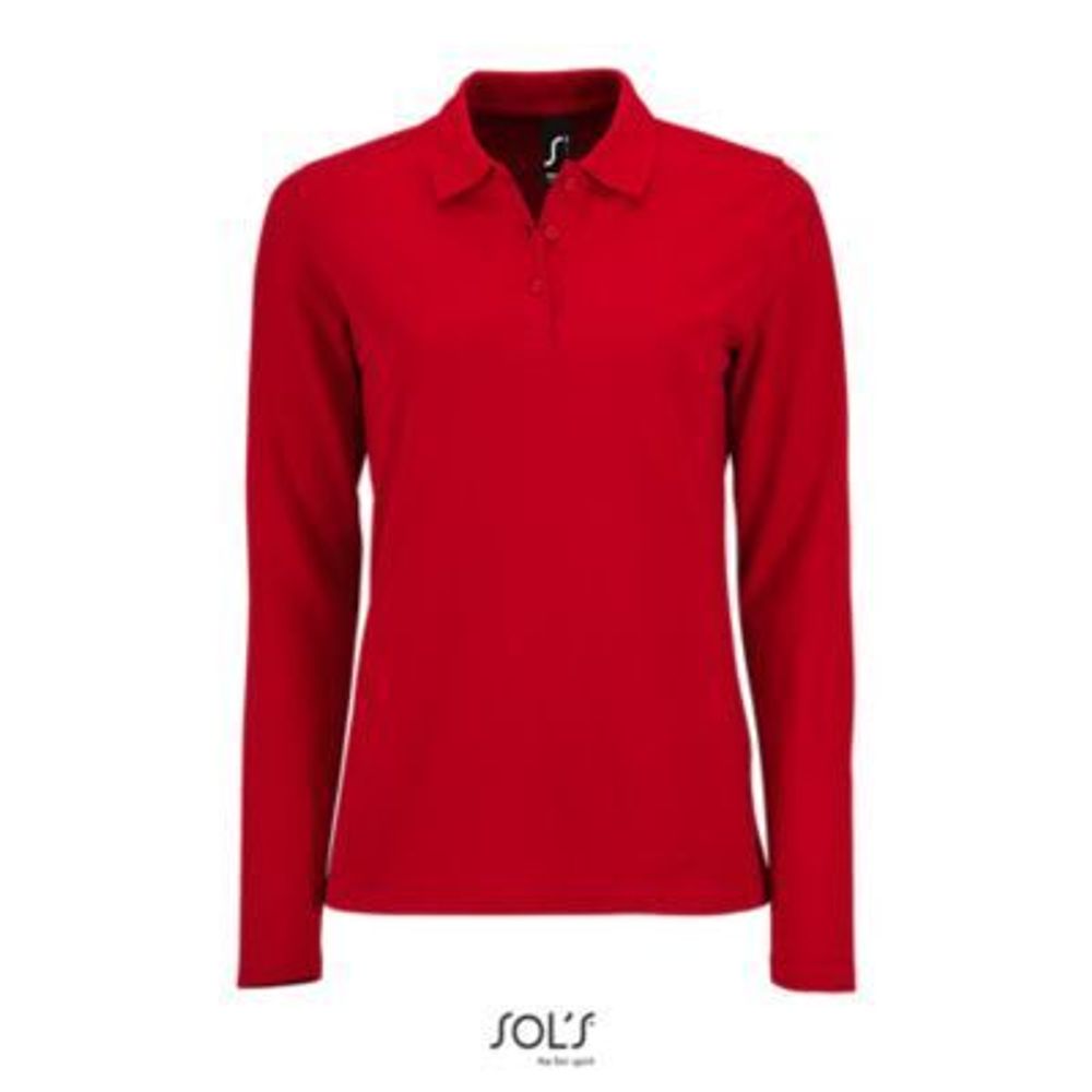 Рубашка поло с длинным рукавом Perfect, женская. Зелёный  S