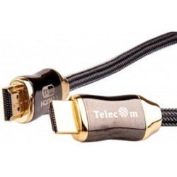 Видеокабели и переходники Telecom Кабель HDMI 19M / M,ver. 2.1, 8K@60 Hz 2m метал разъемы, нейлоновая оплетка Telecom [6937510844081]