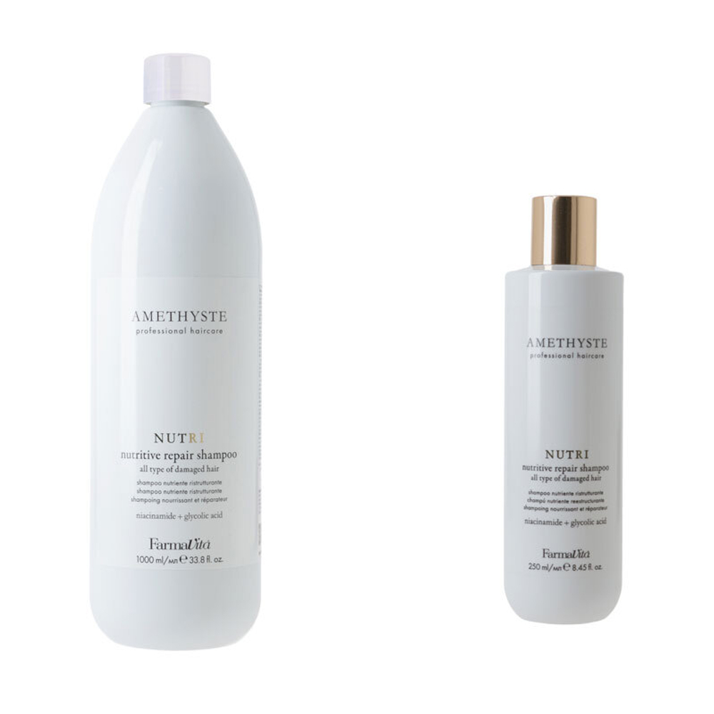 AMETHYSTE NUTRI RICH NUTRITIVE REPAIR SHAMPOO Питат. восстан. шампунь д/повреж.волос 1000 мл,FV