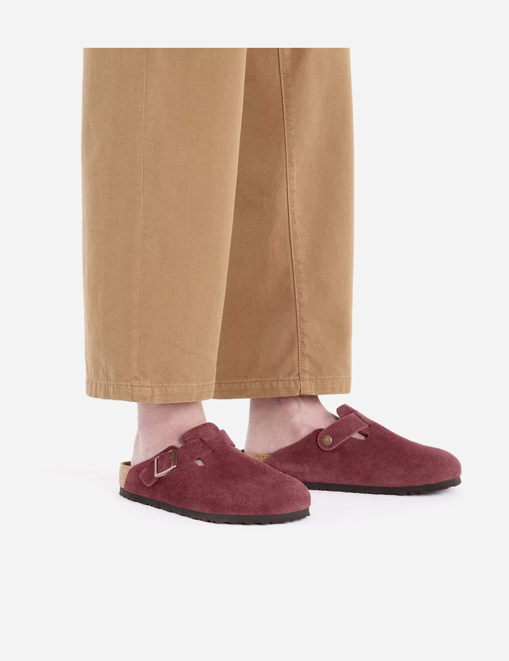 Birkenstock Boston Taupe Clogs "Zinfandel"