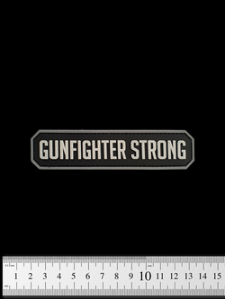 Шеврон Gunfighter Strong лента PVC. Чёрный