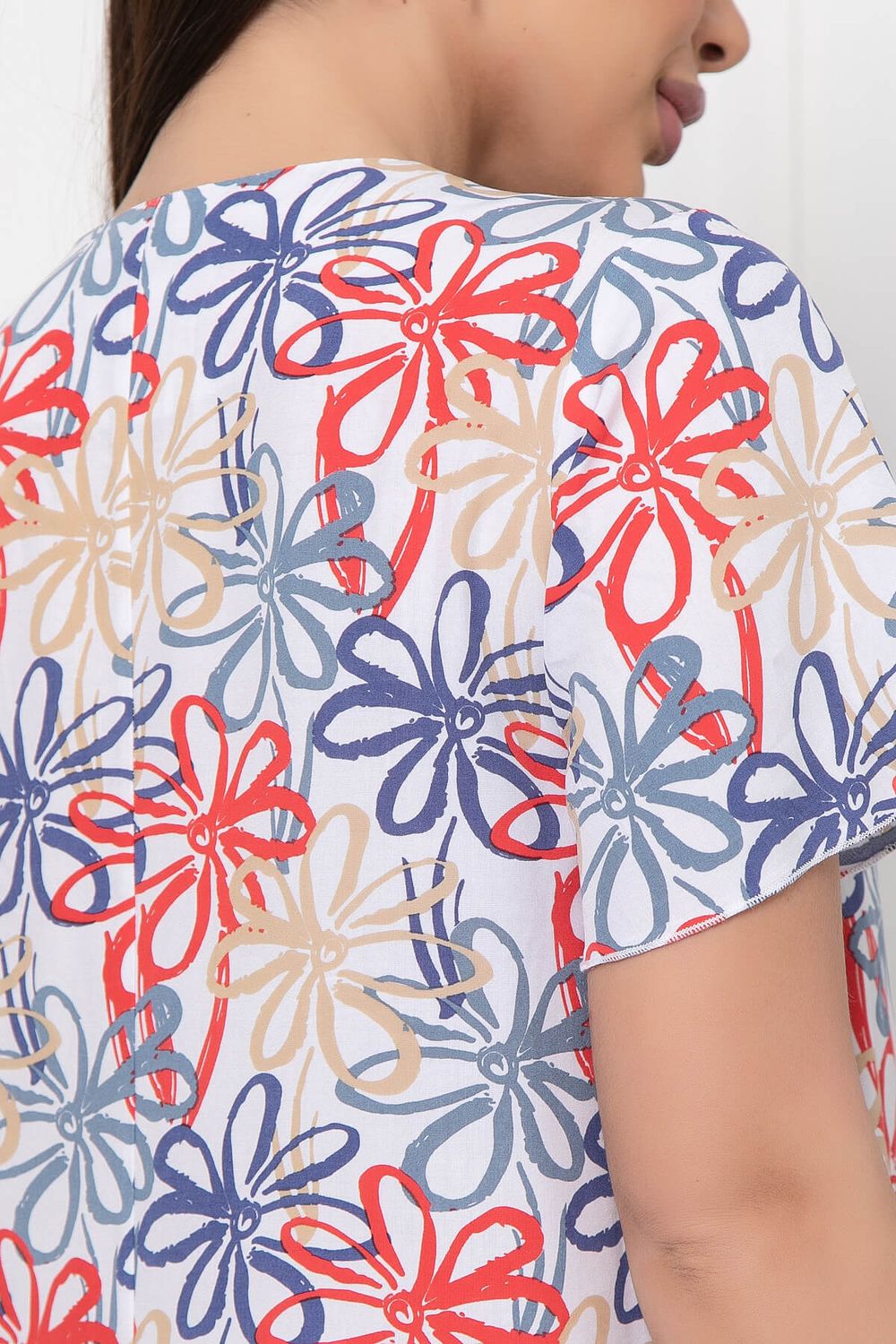 Платье "Малика" (цветы на белом) П5977 LT Collection