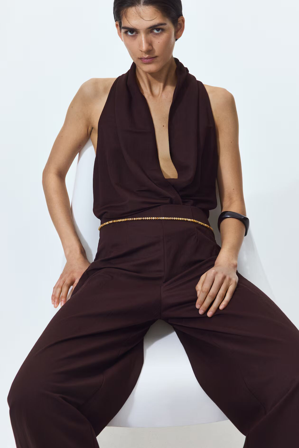 Широкие брюки с эластичным поясом - H&M