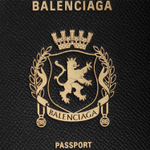 Balenciaga Logo Printed Passport Holder