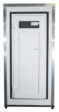 Туалетная Кабина  «Авангард» в разборе Экомарка W-1 (1100x1100x2400см;190кг;белый) - арт.561340