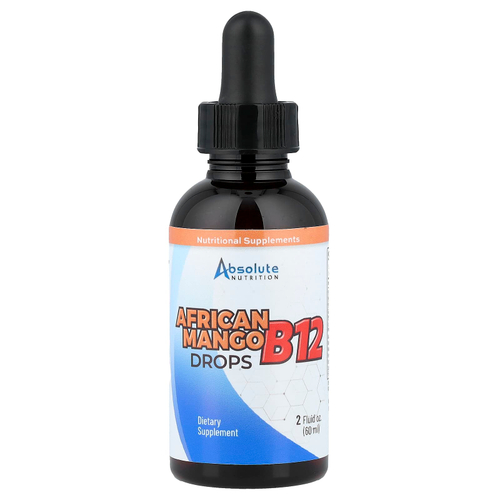 Absolute Nutrition, Африканское манго, капли B12, 60 мл (2 жидк. унц.)
