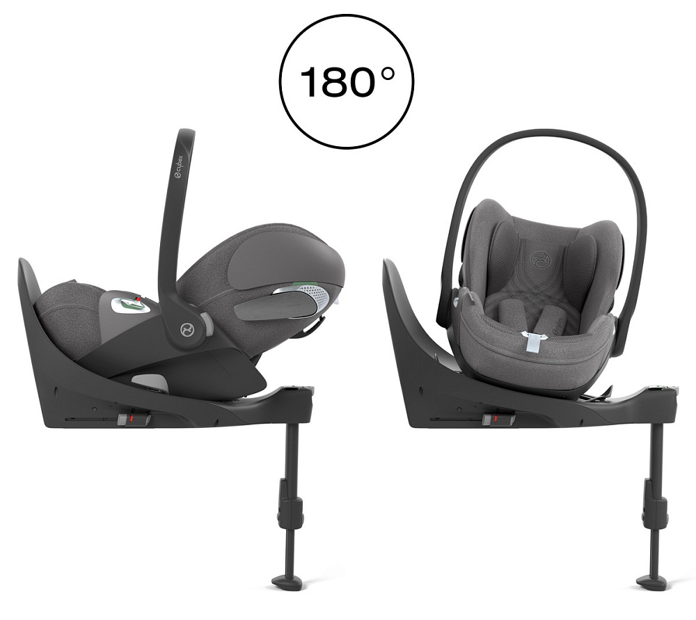 Коляска Cybex Balios S Lux TPE complete Cloud T Mirage Grey Plus Base T 4 в 1 Seashell Beige с дождевиками