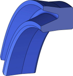 A802-080 PU Пневматическое уплотнение поршня 80-68-8,5