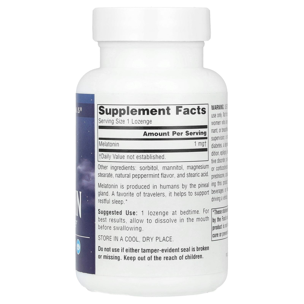 Source Naturals, Sleep Science®, мелатонин, перечная мята, 1 мг, 300 пастилок