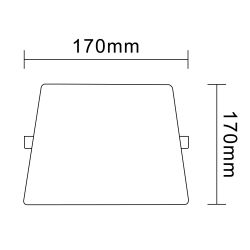 Светильник светодиодный встраиваемый ЭРА LED 12-24-4K квадратный регулируемый 24Вт 4000K