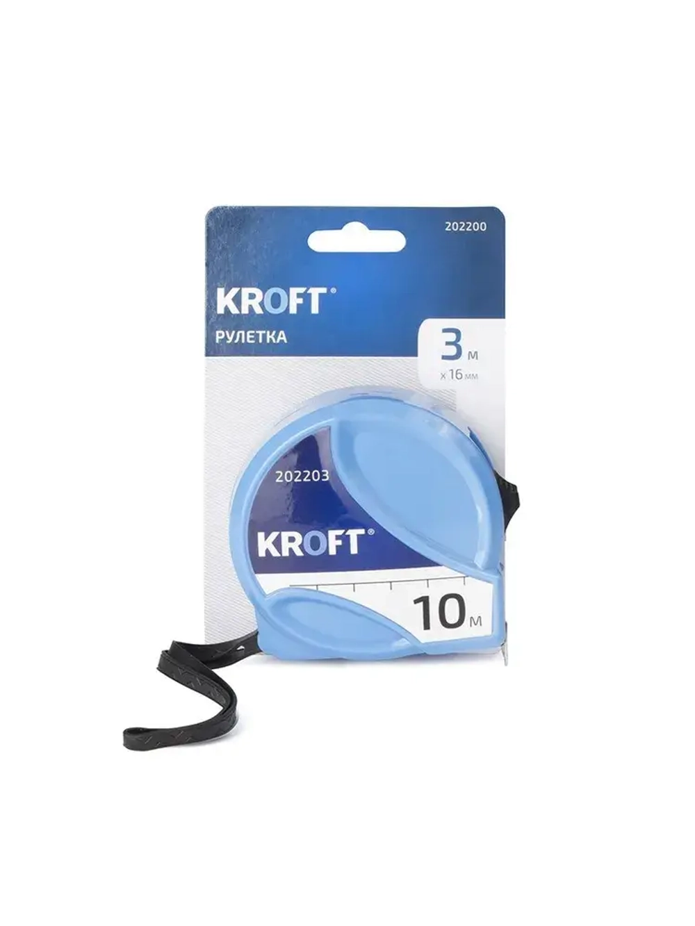 Рулетка строительная 10 м х 25 мм KROFT