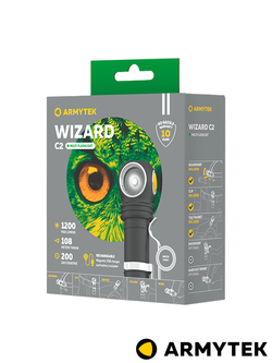 Фонарь Armytek Wizard C2 Magnet USB. Белый свет