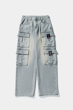 Джинсы SHMOT "Cargo 4 Pockets" Голубой