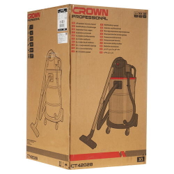 Пылесос строительный CROWN 1400Вт, 60л, (СТ42028)