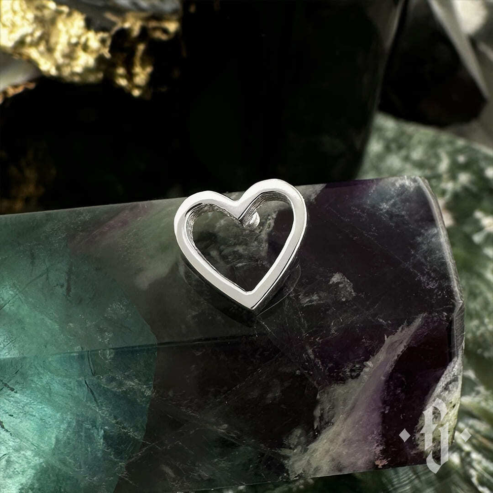 Накрутка "Heart Contour" - Белое золото