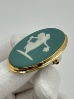 Брошь Wedgwood зелёная