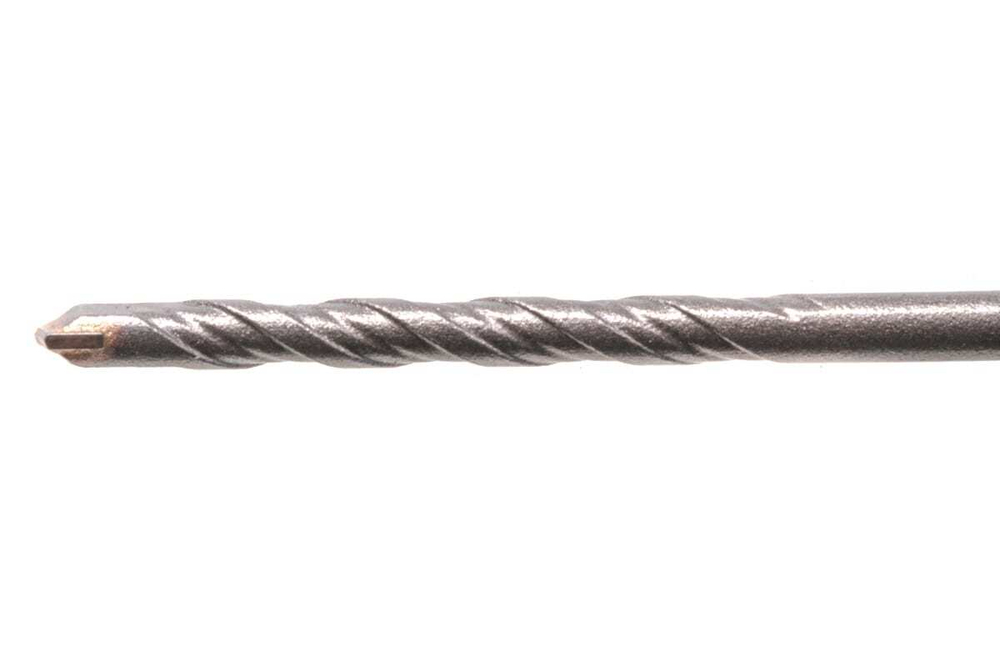 Бур по бетону, двойная спираль, Cobalt W-tip, Denzel
