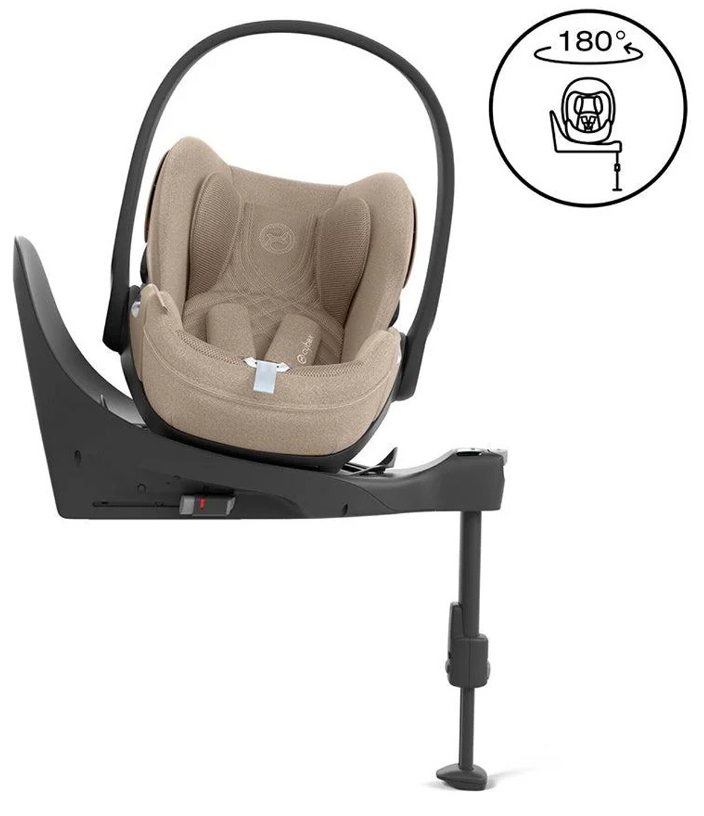 Коляска Cybex Priam IV Rosegold complete Cloud T Cozy Beige Plus Base T 3 в 1 Leaf Green