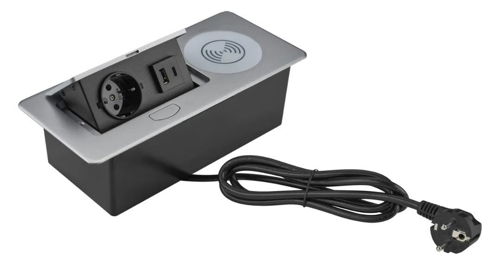 Блок розеток  Cactus CS-SOCKET-USBA/C-WLESS