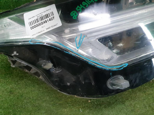 Битая Фара правая Volvo XC90 2 (2014-2019) Full LED