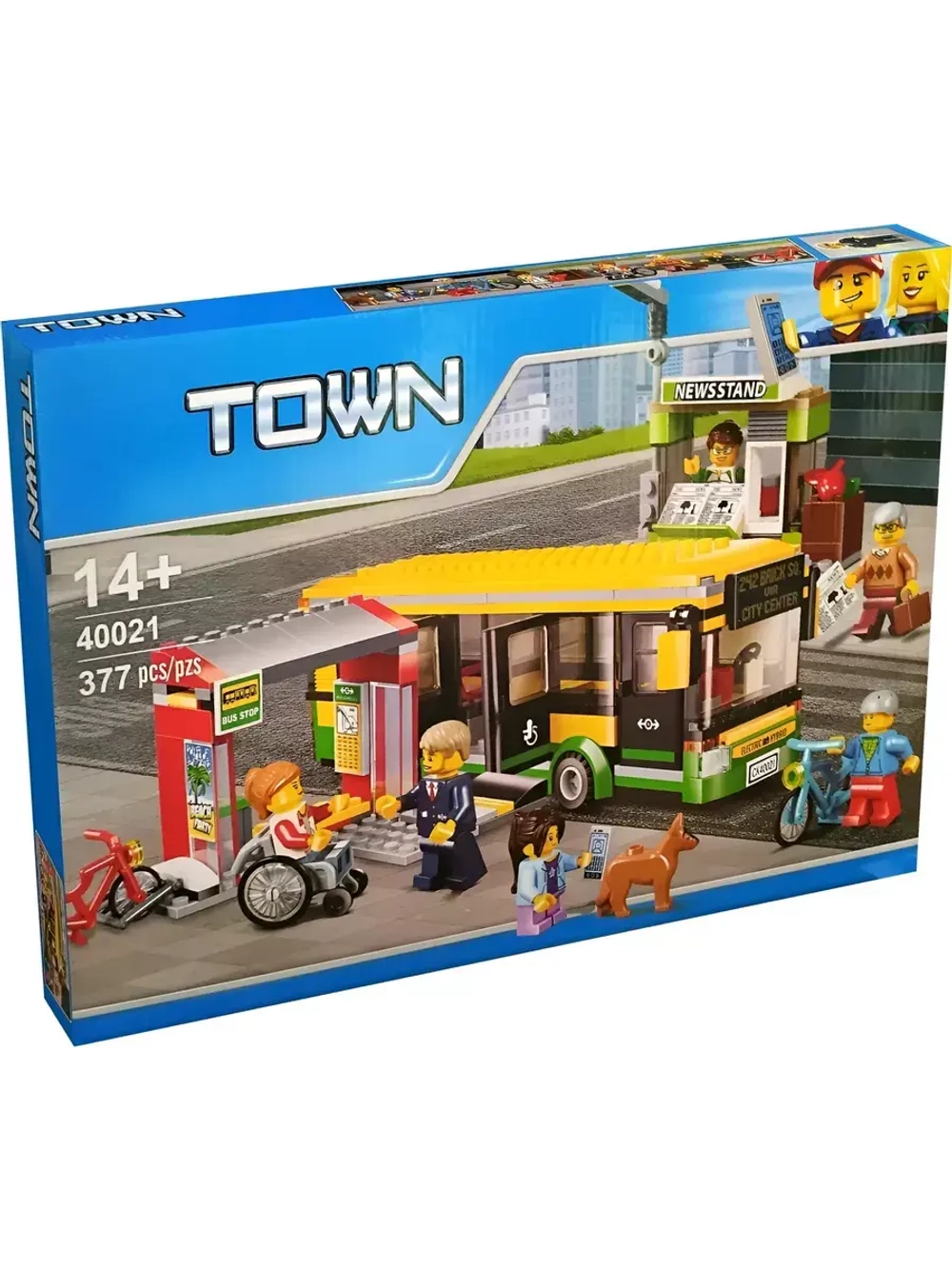 Конструктор Сити Автобусная остановка 377 деталей