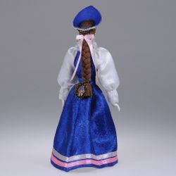 Сувенирная кукла в русском народном девичьем костюме