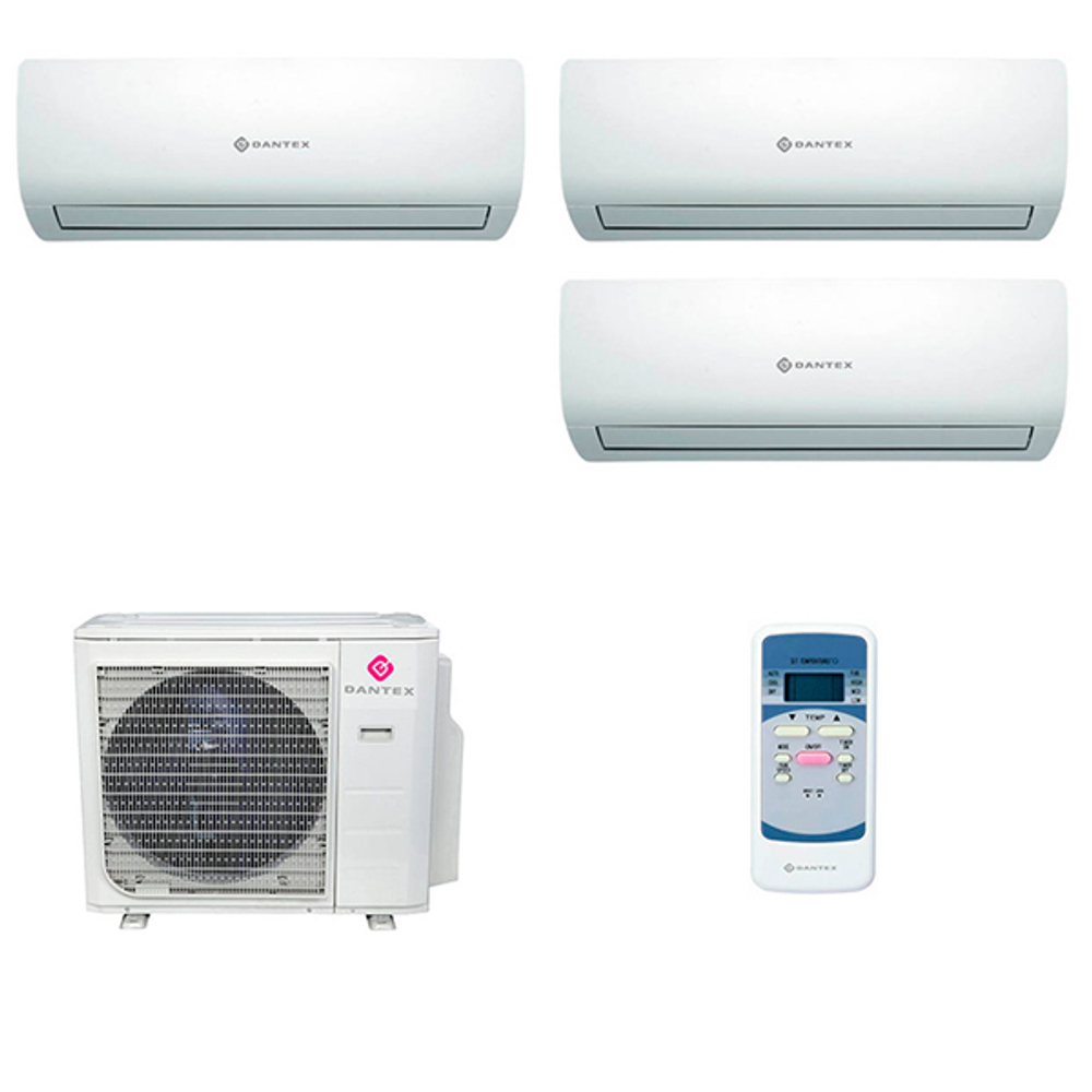 Мультисплит система на 3 комнаты Dantex RK-M09C3N x 3 / RK-3M21HM3E-W