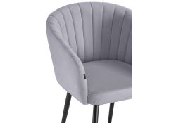 Стул на металлокаркасе Моншау черный / velutto 49