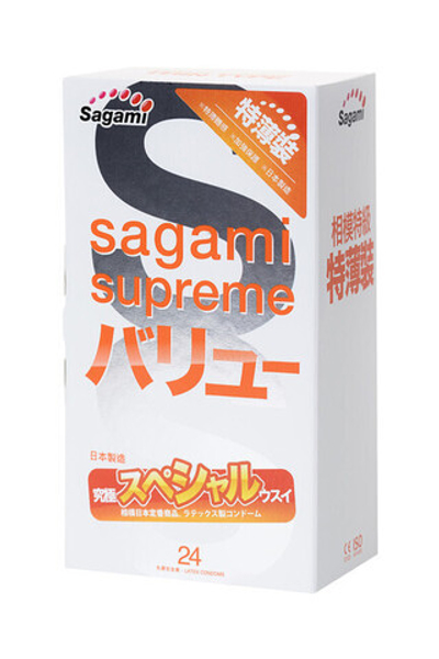 Презервативы латексные Sagami Xtreme №24 (24 шт) (Цвет: прозрачный)