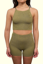 Топ купальника фисташковый