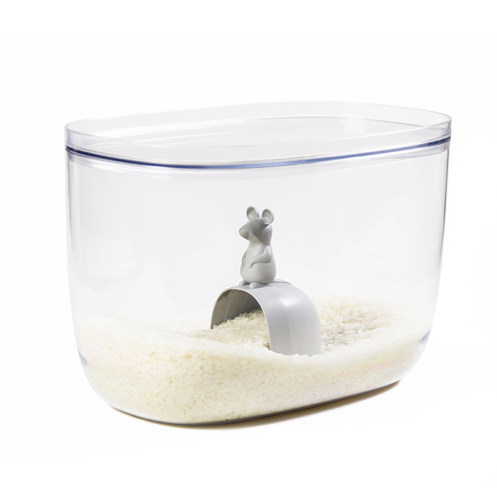 Контейнер с мерной ложкой lucky mouse, 7 л