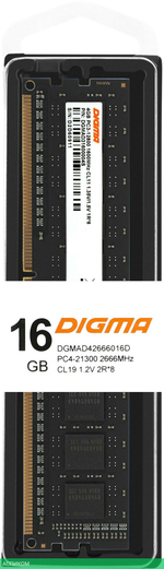 Оперативная память Digma DDR4 16Gb 2666MHz (DGMAD42666016D)