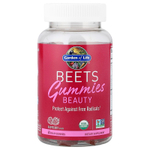 Garden of Life, Beets Gummies Beauty, малиновый, 60 фруктовых жевательных мармеладок