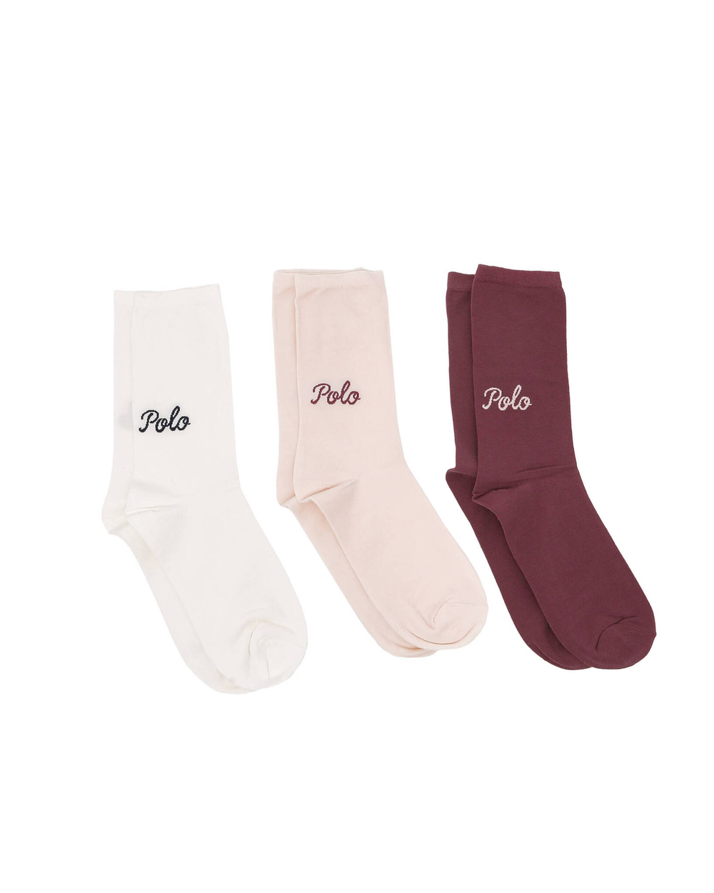 носки 3 пары POLO RALPH LAUREN - бордовый(455888851)